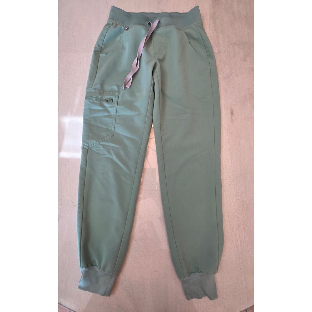 Figs Women's Zamora Jogger Scrub Pants SZ XXSP Mint Green Medical Nursing - Picture 2 of 8